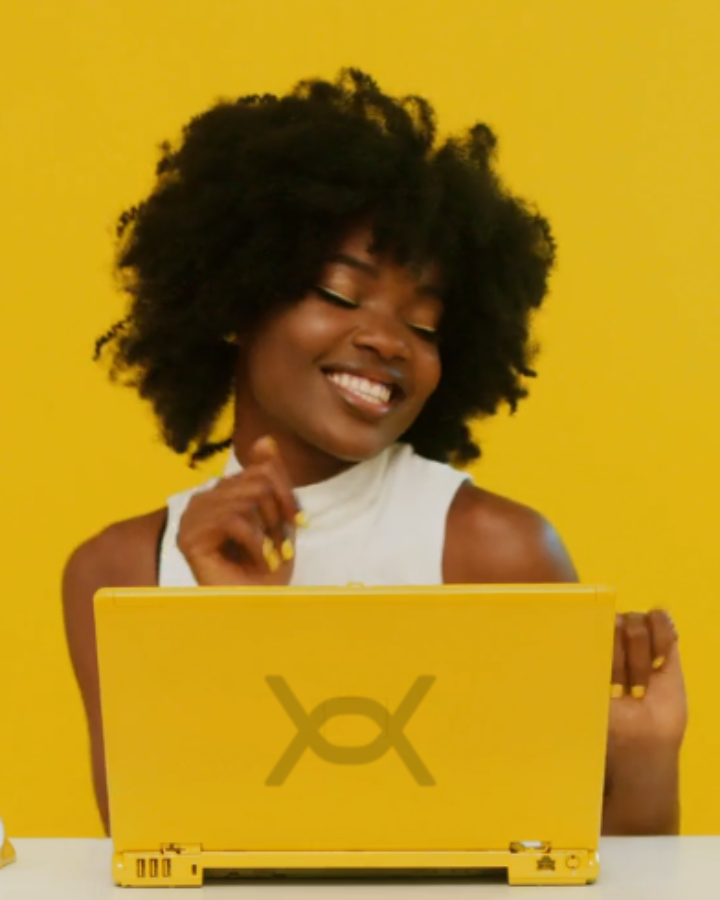 Person Using Laptop