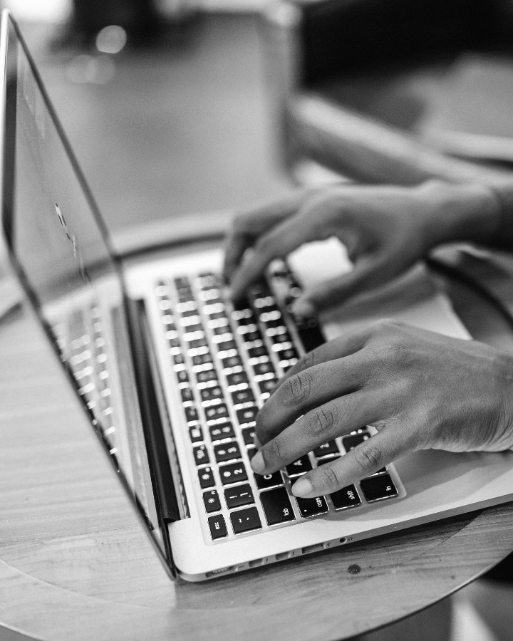 Person Using Laptop